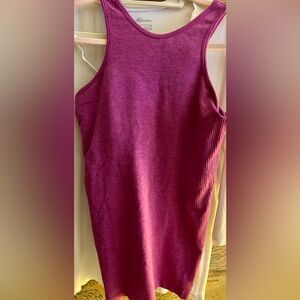Lululemon Heathered Seamless Tank Attached Bra SZ 8